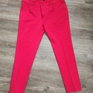 Iris Jeans Bold Red Trousers